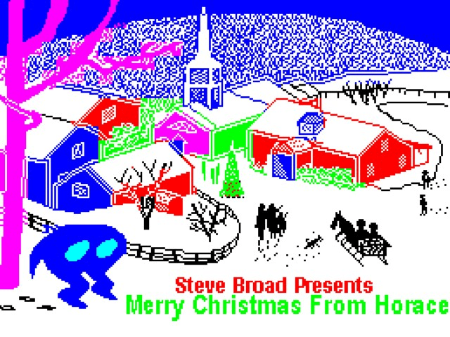 Race title screen for ZX Spectrum